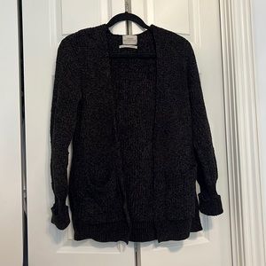 Black chenille UO cardigan